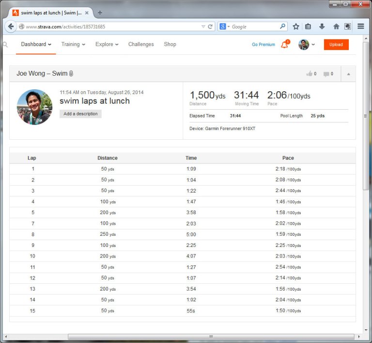 swim laps at lunch  Swim  Strava - Mozilla Firefox 8262014 10434 PM
