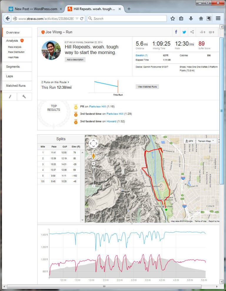 Hill Repeats. woah. tough way to start the morning.  Run  Strava - Mozilla Firefox 12222014 85652 AM