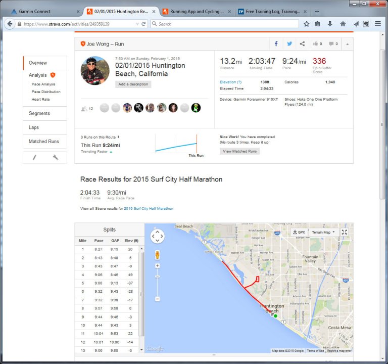 02012015 Huntington Beach, California  Run  Strava - Mozilla Firefox 212015 91405 PM