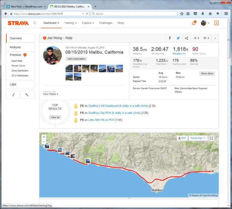 08152015 Malibu, California  Ride  Strava - Mozilla Firefox 8152015 122259 PM