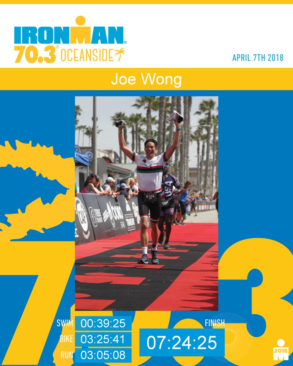 Race Report Ironman Oceanside 70 3 Choose Happiness